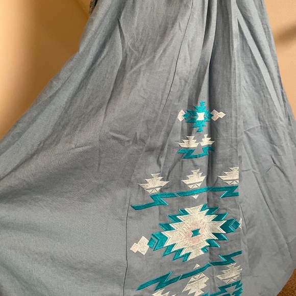 Elegant Blue Maxi Dress - Picture 6 of 7